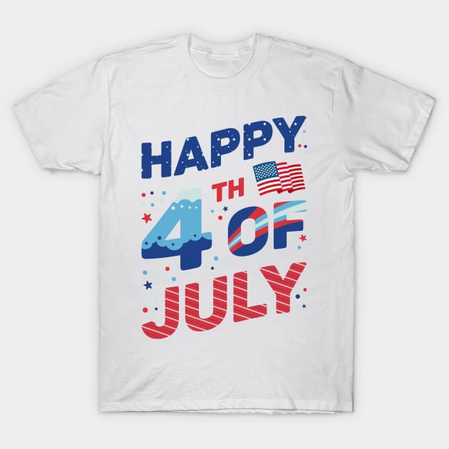 4th of july for all americans T-Shirt by dayaganggu